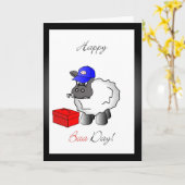 配管工の誕生日の挨拶状 カード (黄色い花)