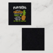 配管工はパイナップルに似ている。 スクエア名刺 (正面/裏面)