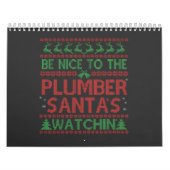 配管工サンタの見張りに優しいおもしろい カレンダー (カバー)