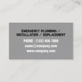 配管工サービス 名刺 (裏面)