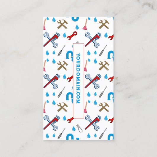 配管工サービス 名刺 (裏面)