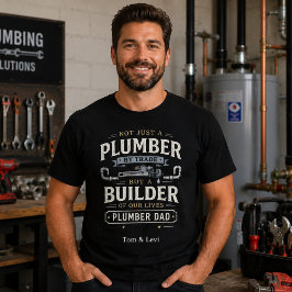 配管工パパTシャツ | オーダーメイド父の日ギフト Tシャツ