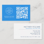 配管工プロフェッショナルQRコードロモダンゴ 名刺 (正面/裏面)