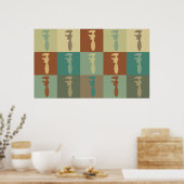 配管工ポップ・アートの術 ポスター (キッチン)