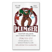 配管工モダン補配管 マグネット名刺 (正面縦)