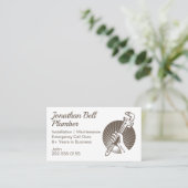 配管工レンチ配管 名刺 (スタンド正面)