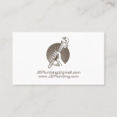 配管工レンチ配管 名刺 (裏面)