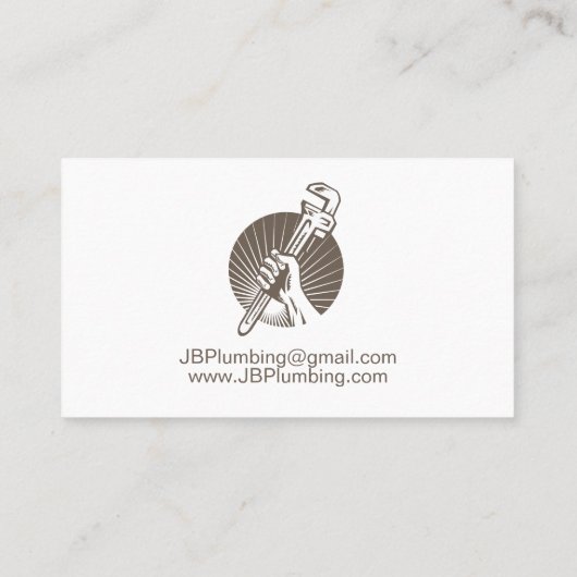 配管工レンチ配管 名刺 (裏面)