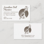 配管工レンチ配管 名刺 (正面/裏面)