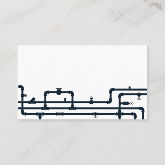 配管工事業の名刺 名刺 (裏面)