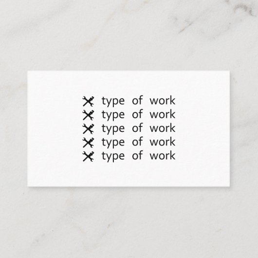 配管工事用名刺 名刺 (裏面)