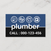 配管工事看板管縁ど管 名刺 (正面)