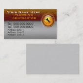 配管工事請負業者名刺 名刺 (正面/裏面)