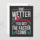 配管工夫いけなと父の配管引用文 ポストカード (正面/裏面)