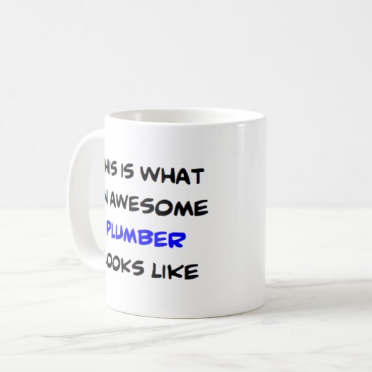 配管工素晴らし コーヒーマグカップ (正面左)
