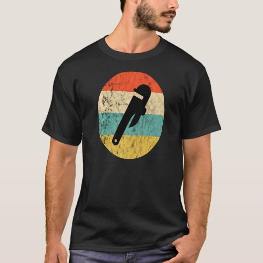 配管工配管工事請負業者パイプ配管工サンセットパイプ Tシャツ (正面)