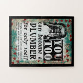 配管工 – おもしろいヴィンテージレトロ ジグソーパズル (横)