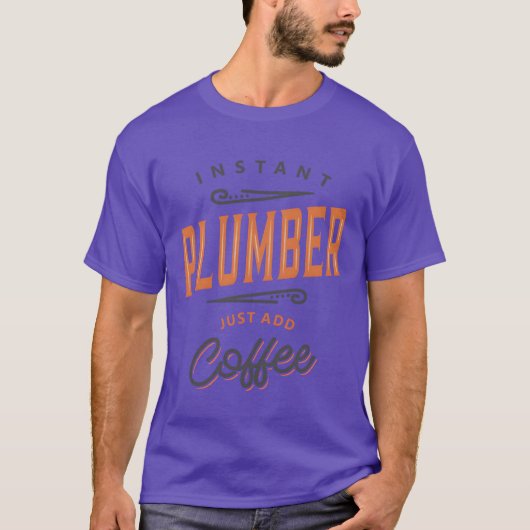 配管工 ジョーク 職業 ゆるい Tシャツ (正面)