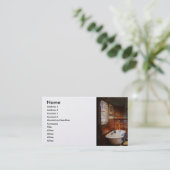 配管工 – バスタイム 名刺 (スタンド正面)