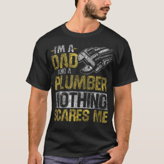 配管工 パパ ヴィンテージ I'm A Dad And A Tシャツ