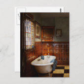 配管工 - 入浴時間 ポストカード (正面/裏面)