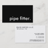 配管工 名刺 (正面/裏面)