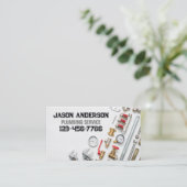 配管水栓管便利便縫製サービス 名刺 (スタンド正面)