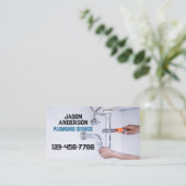 配管水栓管便利便縫製サービス 名刺 (スタンド正面)