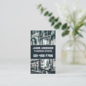 配管水栓管便利便縫製サービス 名刺 (スタンド正面)