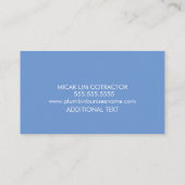 配管水栓請負業者ロゴの名刺 名刺 (裏面)