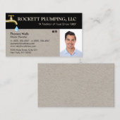 配管水滴水栓フォトビジネスC 名刺 (正面/裏面)