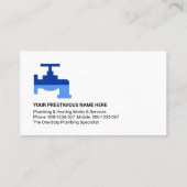 配管漏れ水 名刺 (裏面)