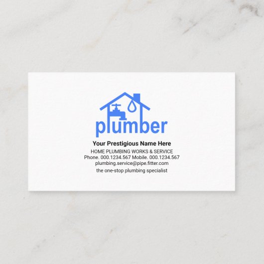 配管漏れ蛇口ホーム 名刺 (裏面)