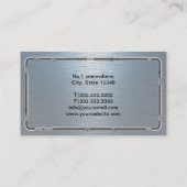 配管用ダスティブルーブラシ仕上げ金属管修理 名刺 (裏面)