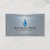 配管用ダスティブルーブラシ仕上げ金属管修理 名刺 (正面)