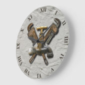 配管用下水排水技術士 ラージ壁時計 (傾斜)