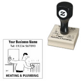 配管用中央暖房技術者 ラバースタンプ (押印)