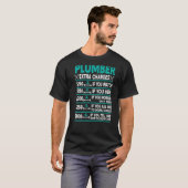 配管用割増料金の時間当り料金 Tシャツ (正面フル)