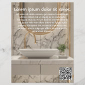 配管用手回しバスルームのキッチンのフライヤー チラシ (裏面)