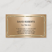 配管用水栓ロゴ金ゴールド配管機 名刺 (裏面)