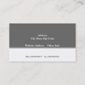 配管用灰色の白いタップの目を引く配管 名刺 (裏面)