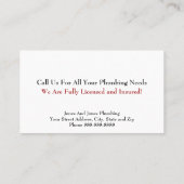 配管用設備名刺 名刺 (裏面)