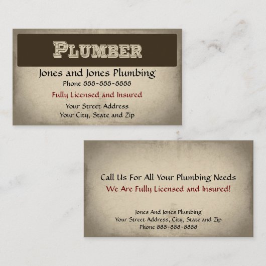 配管用設備名刺 名刺 (正面/裏面)