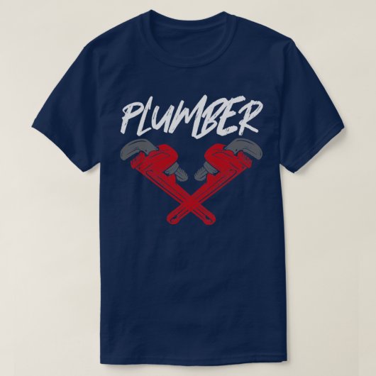 配管用配管配管配管管レンチ1 Tシャツ (デザイン正面)