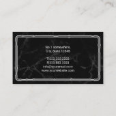 配管用金属配管大理石を修モダン復 名刺 (裏面)