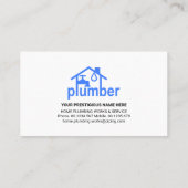 配管管が青い水を漏らす 名刺 (裏面)