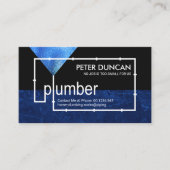 配管管が青い水を漏らす 名刺 (正面)