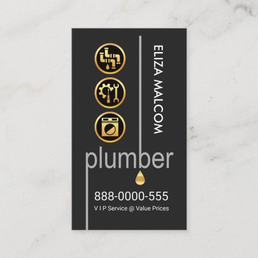 配管管の配管の漏れ 名刺 (正面)