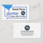 配管補修の漏えい 名刺 (正面/裏面)
