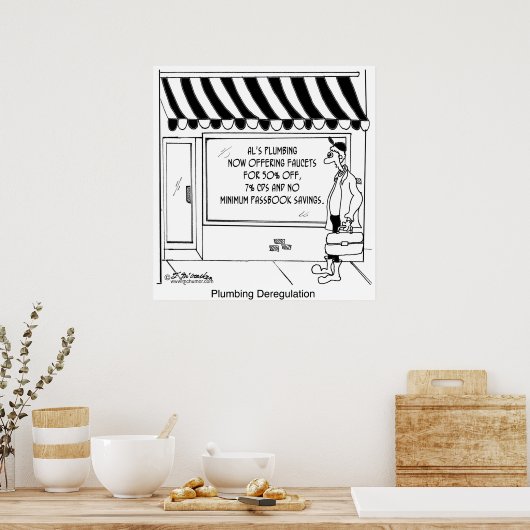 配管規制解除 ポスター (キッチン)